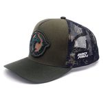 Boné Bad Fish Esporte Pesca Bordado Marrom Militar