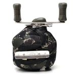 Capa Protetora Carretilha Molinete Perfil Baixo Neoprene Camuflado Militar Verde