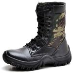 Coturno Bota Tênis Infantil Kids Adventure Militar Tatico Camuflado