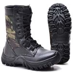 Coturno Bota Tênis Infantil Kids Adventure Militar Tatico Camuflado