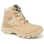 Coturno Militar Motociclista Fulgore C Zíper Bota Tático Cano Curto Americana Desert Areia