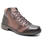Bota Coturno Cano Baixo Fulgore com Cadarço Café