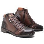 Bota Coturno Cano Baixo Fulgore com Cadarço Café