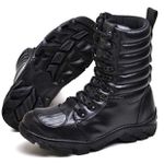 Bota Coturno Militar Motociclista Fulgore Preta