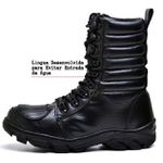 Bota Coturno Militar Motociclista Fulgore Preta