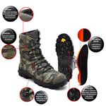 Bota Coturno Milita Tiger Fulgore Camuflada