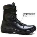 Bota Coturno Milita Tiger Fulgore Preta