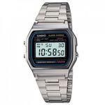 Relógio Casio Vintage Prata WR Pulseira Detalhe Maior