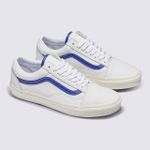 TÊNIS OLD SKOOL LEATHER WHITE BLUE