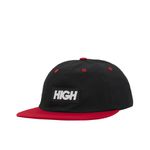 Cap 6 Panel logo black red