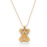 COLAR FOLHEADO A OURO 18K COM ZIRCONIAS URSINHO