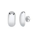 BRINCO RETANGULAR LISO - RODIO BRANCO