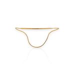 PALM CHAIN FOLHEADO A OURO 18K ONDA 