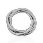 PULSEIRA FOLHEADO A OURO 18K E PRATA RABO DE RATO