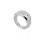 ANEL FOLHEADO A OURO 18K E PRATA LISO 