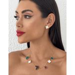 CONJUNTO FOLHEADO A OURO 18K INSPIRACAÇÃO 
