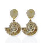 BRINCO FOLHEADO A OURO 18K CARACOL 