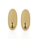 BRINCO FOLHEADO A OURO 18K GEOMETRICO LISO
