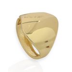 BRACELETE FOLHEADO A OURO 18K E PRATA GEOMETRICO 