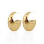 BRINCO FOLHEADO A OURO 18K ARGOLA MAX