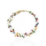 COLAR FOLHEADO A OURO 18K JASMIM