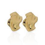 BRINCO FOLHEADO A OURO 18K CONCHA ORGANICA