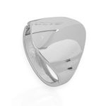 BRACELETE FOLHEADO A OURO 18K E PRATA GEOMETRICO 