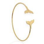 BRACELETE FOLHEADO A OURO 18K CALDA DE SEREIA