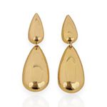 BRINCO FOLHEADO A OURO 18K GOTAS LONGAS