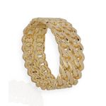 BRACELETE FOLHEADO A OURO 18K CORRENTARIA