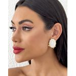 BRINCO FOLHEADO A OURO 18K BOTTON ORGANICO