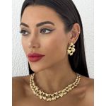 CONJUNTO FOLHEADO A OURO 18K LARA