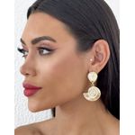 BRINCO FOLHEADO A OURO 18K CARACOL 