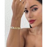 BRACELETE FOLHEADO A OURO 18K CORRENTE ESTREITA