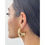 BRINCO FOLHEADO A OURO 18K ARGOLA MAX