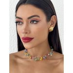 COLAR FOLHEADO A OURO 18K JASMIM