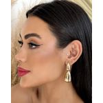 BRINCO FOLHEADO A OURO 18K GOTAS LONGAS