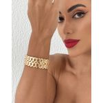 BRACELETE FOLHEADO A OURO 18K CORRENTARIA