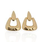 BRINCO FOLHEADO A OURO 18K MARTELADO