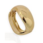 BRACELETE FOLHEADO A OURO 18K TUDO ONDULADO 