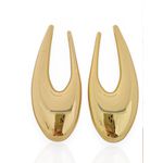 BRINCO FOLHEADO A OURO 18K E PRATA ARGOLA MAX 
