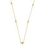 COLAR FOLHEADO A OURO 18K LONGO ESFERAS 