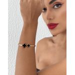 BRACELETE FOLHEADO A OURO 18K INSPIRACAO MADREPEROLA 