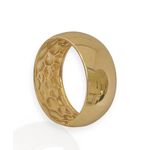 BRACELETE FOLHEADO A OURO TUBO LISO- DOURADO