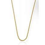 COLAR RIVIERA FOLHEADO A OURO 18K CORDÃO BAIANO