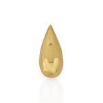 BRINCO PIERCING FAKE FOLHEADO A OURO 18K GOTA AGULHA G