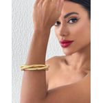 PULSEIRA FOLHEADO A OURO 18K E PRATA RABO DE RATO