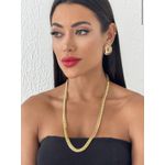 COLAR RIVIERA FOLHEADO A OURO 18K LACRAIA