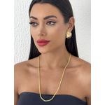 COLAR RIVIERA FOLHEADO A OURO 18K CORDÃO BAIANO