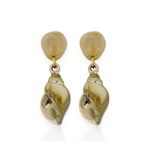 BRINCO FOLHEADO A OURO 18K CONCHAS